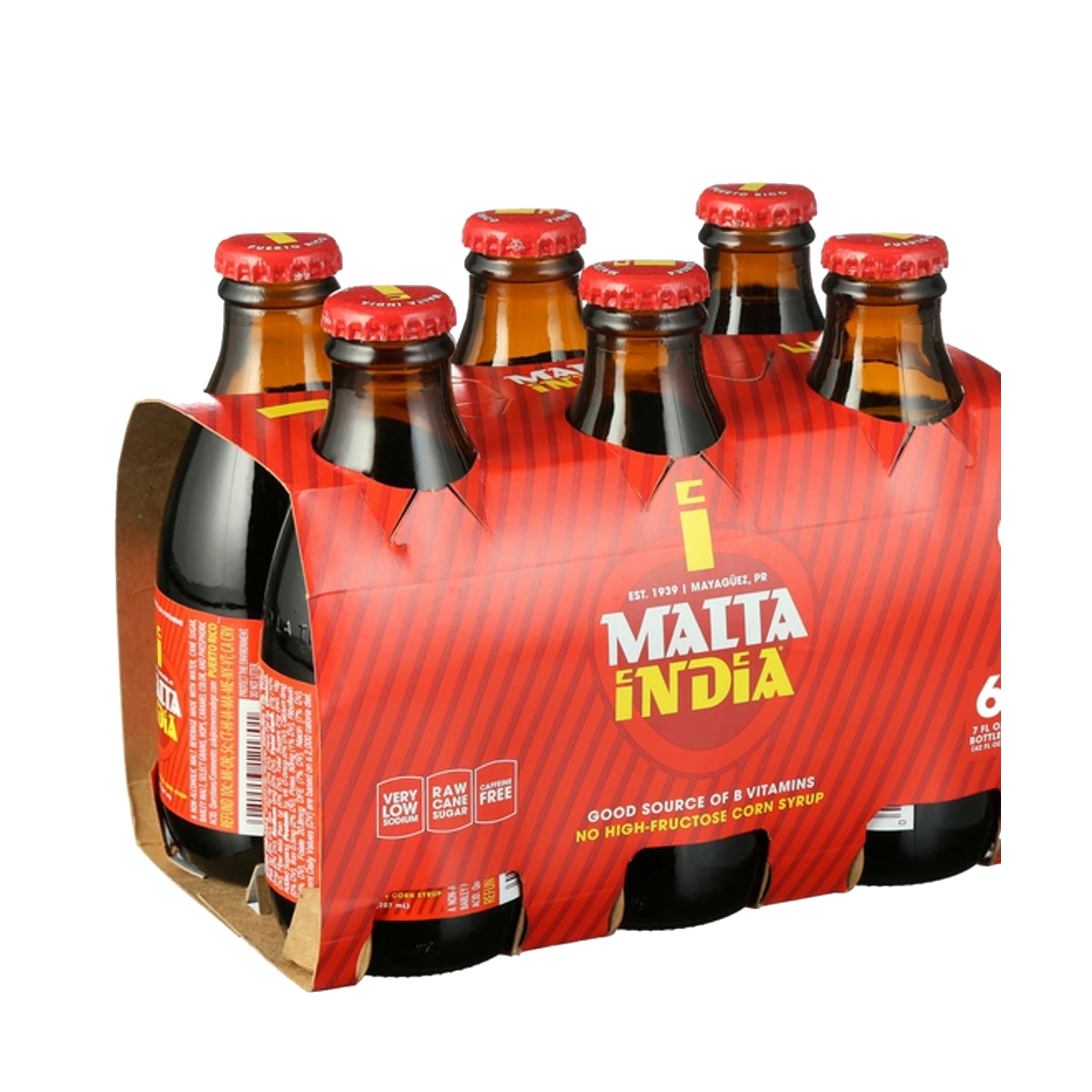 Malta India Non-Alcoholic Malt Beverage 6 Pack 7 fl