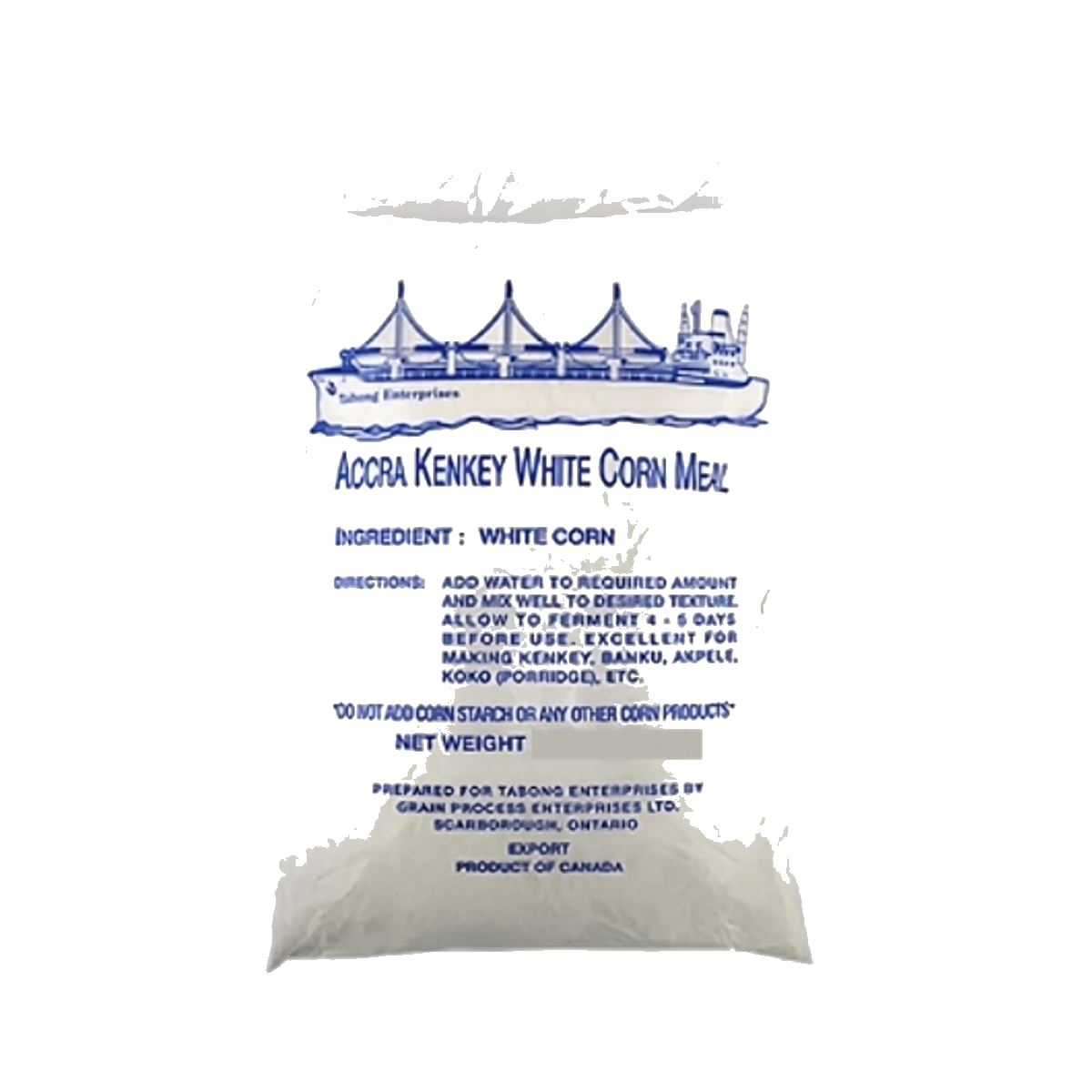 Accra Kenkey White Corn Meal (SMALL) 5.5LBS
