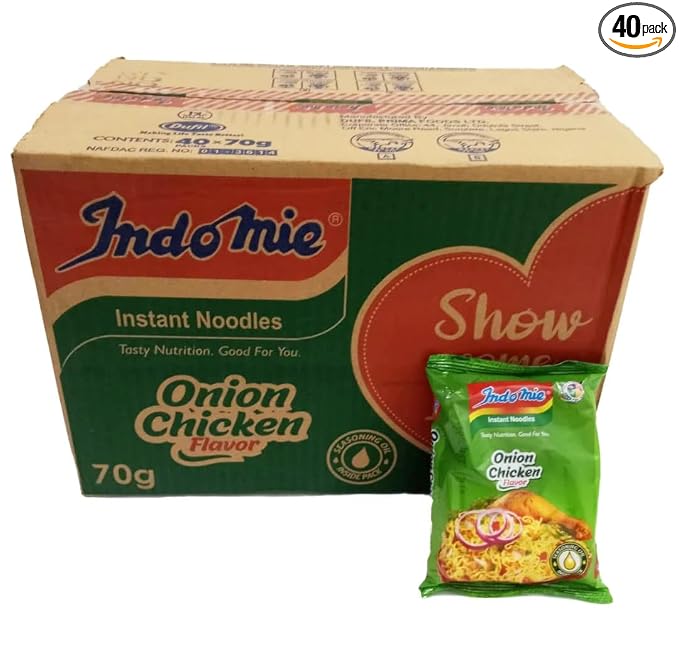 Nigerian Onion Chicken Indomie Instant Noodles 40 packs 70g