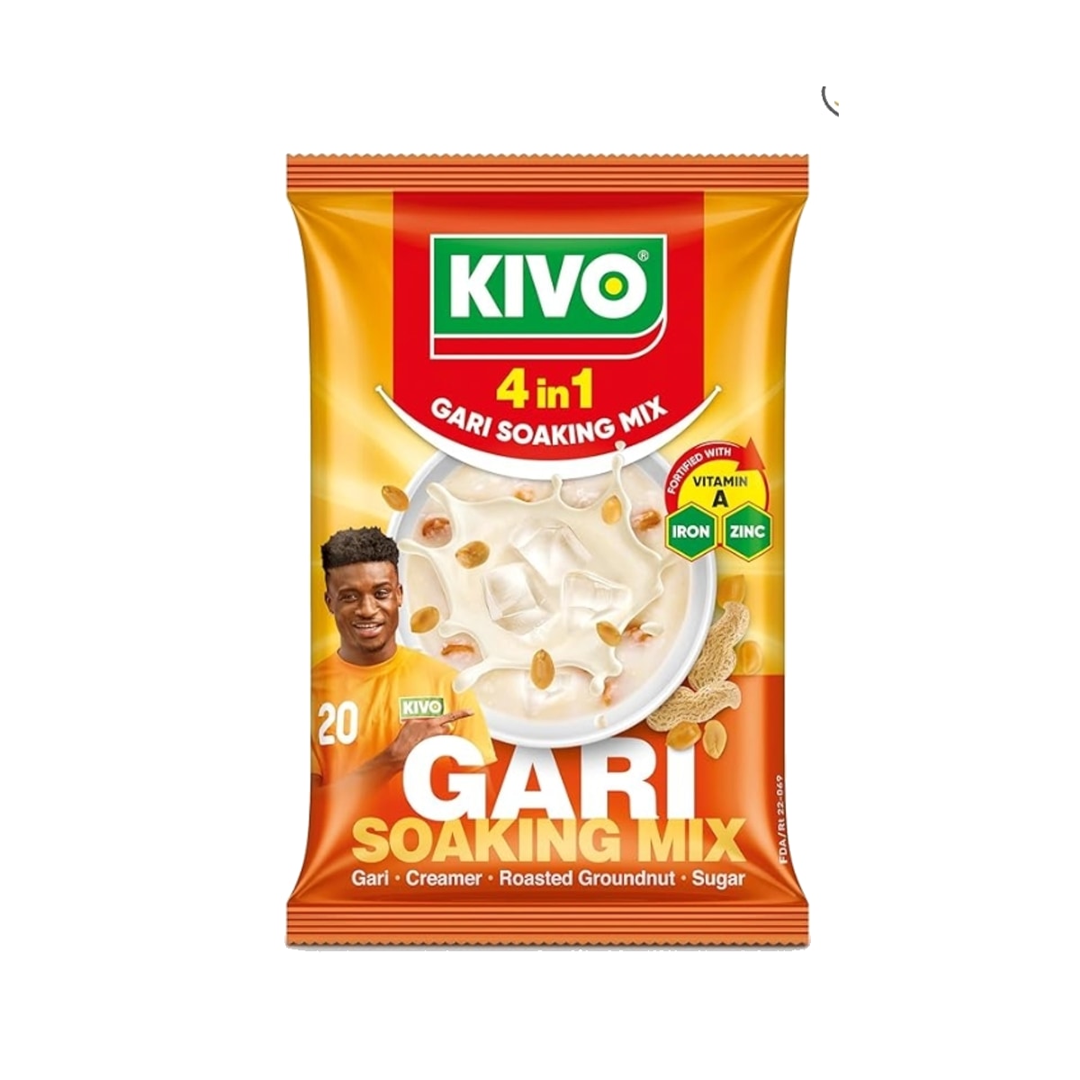 KIVO 4 in 1 Gari Soaking Mix 125g Pack of 10